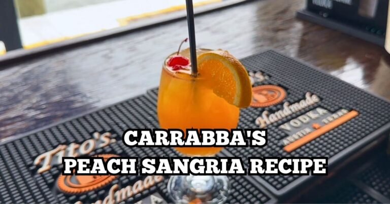 carrabba's peach sangria recipe