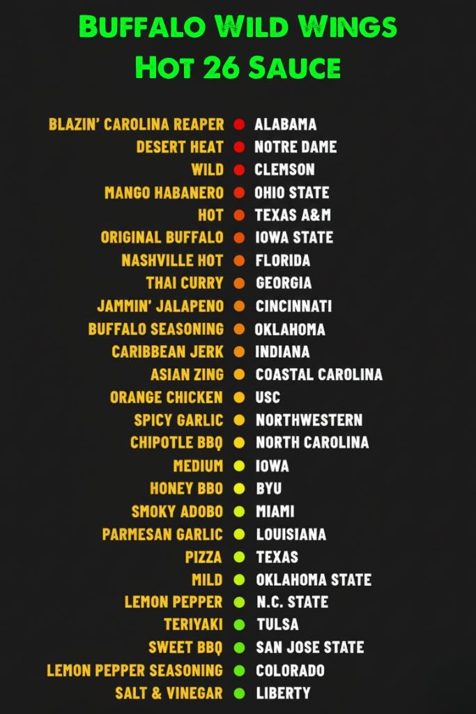 Buffalo Wild Wings Hot 26 Sauce