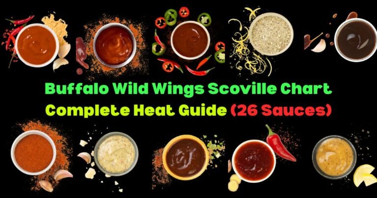 Buffalo Wild Wings Scoville Chart