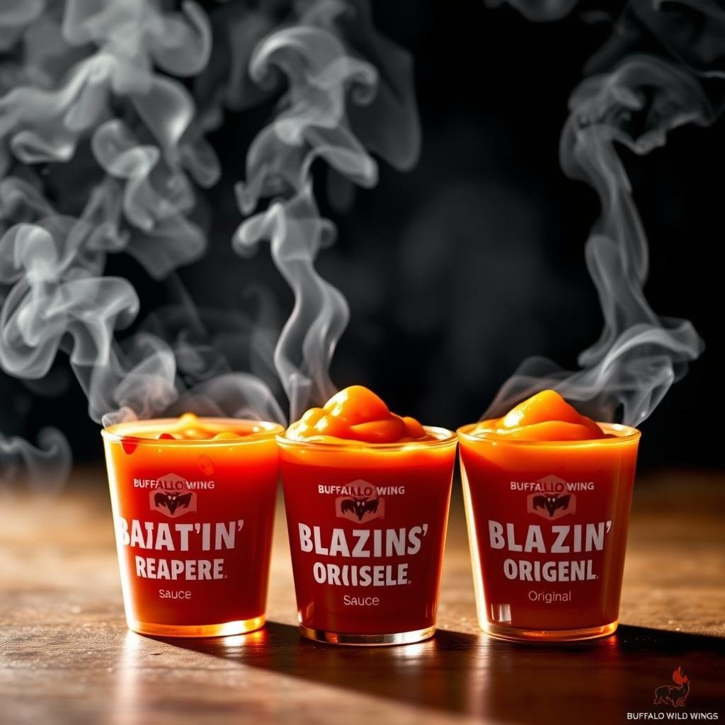 Buffalo Wild Wings heat-focused sauces on the Buffalo Wild Wings Scoville Chart