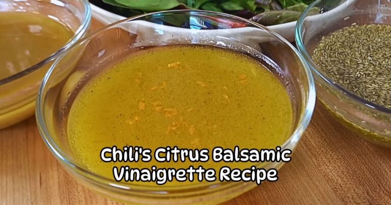 Chili's Citrus Balsamic Vinaigrette Recipe