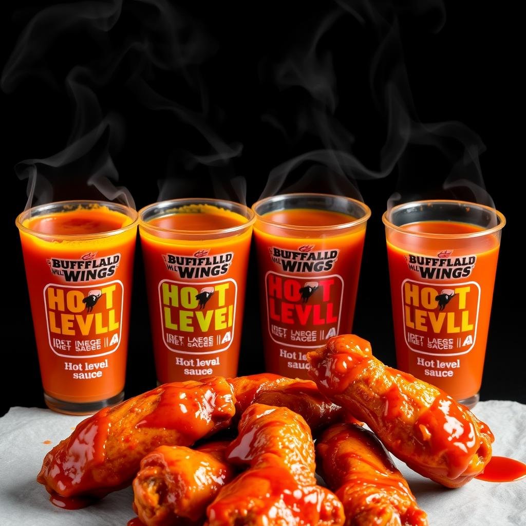 Hot Buffalo Wild Wings sauces on the Buffalo Wild Wings Scoville Chart