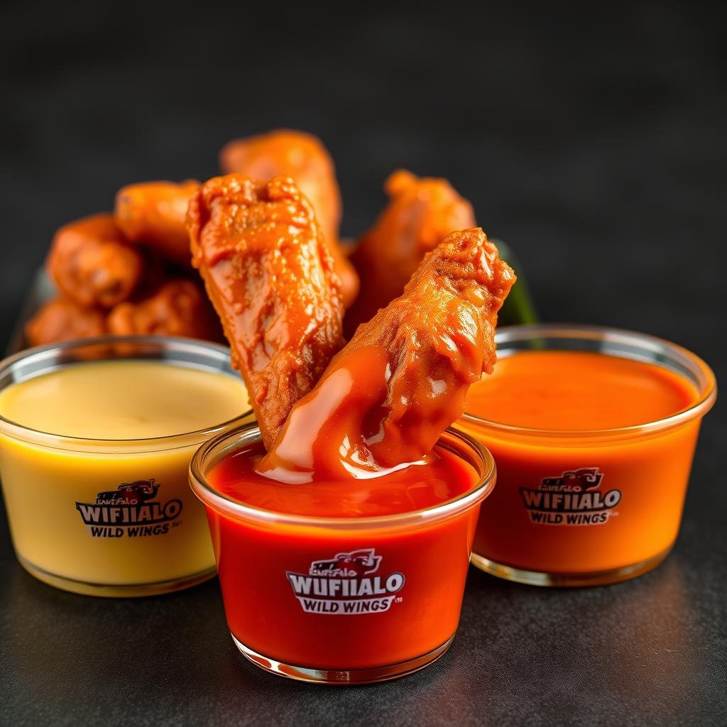 Medium heat Buffalo Wild Wings sauces on the Buffalo Wild Wings Scoville Chart