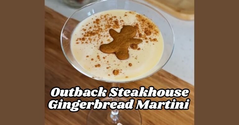Outback Steakhouse Gingerbread Martini Recipe