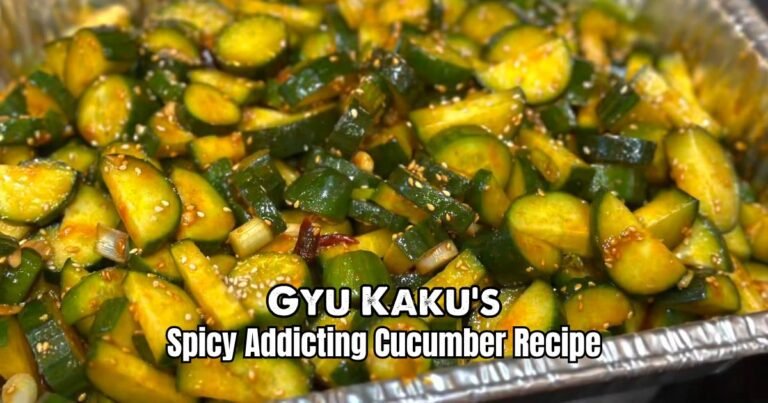 Gyu Kaku's Spicy Addicting Cucumber Recipe